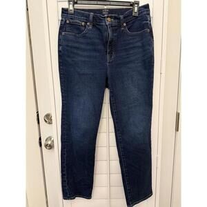 J. Crew Re-imagined essential straight dark wash jeans size 28